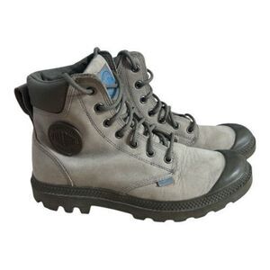 Palladium Pampa Sport Cuff Brown Leather Boots Unisex Men Size 6 Women Size 7.5